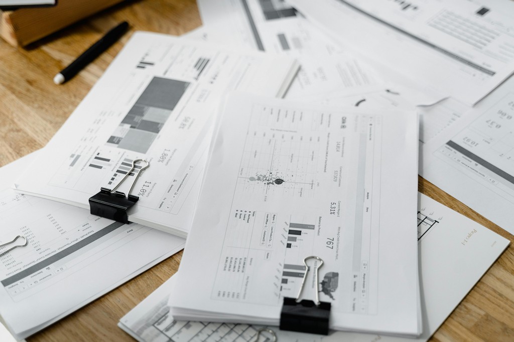 Graphs and charts representing strategic investment management and portfolio growth.